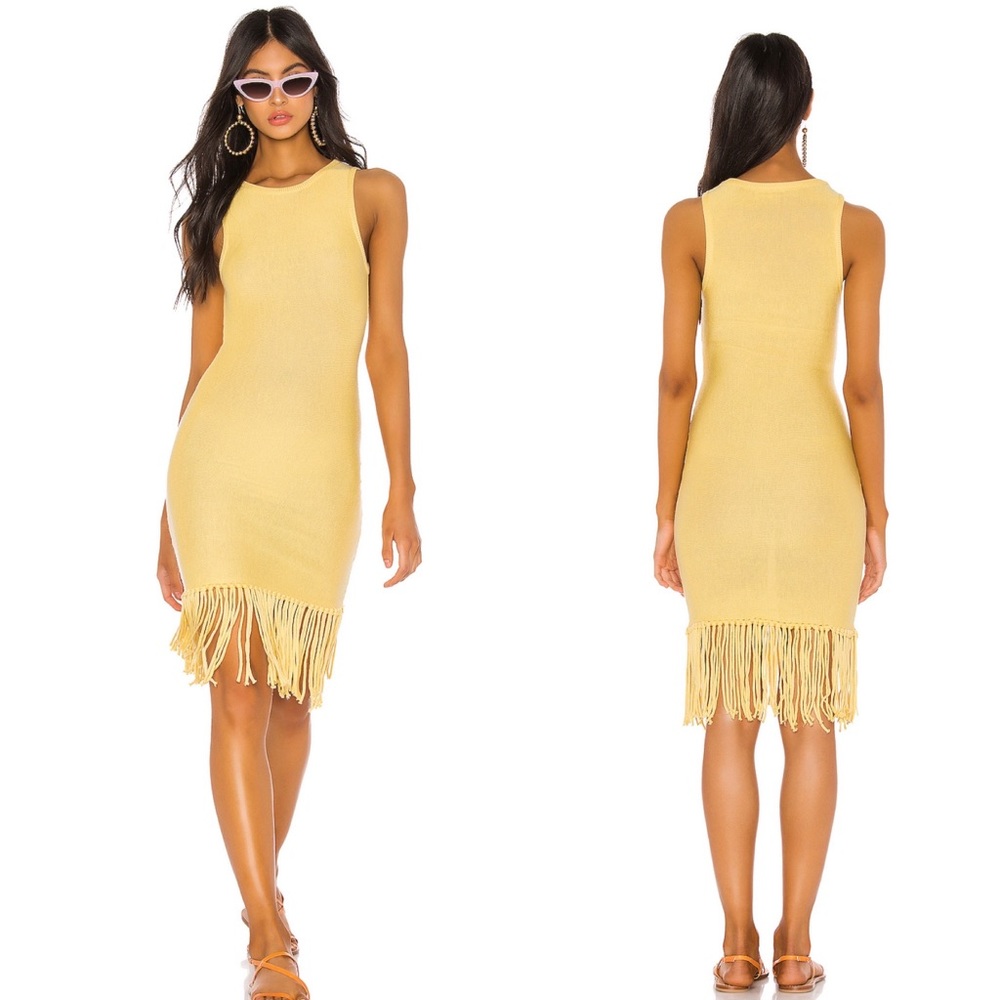 Tularosa Marissa Dress in Yellow Size Large